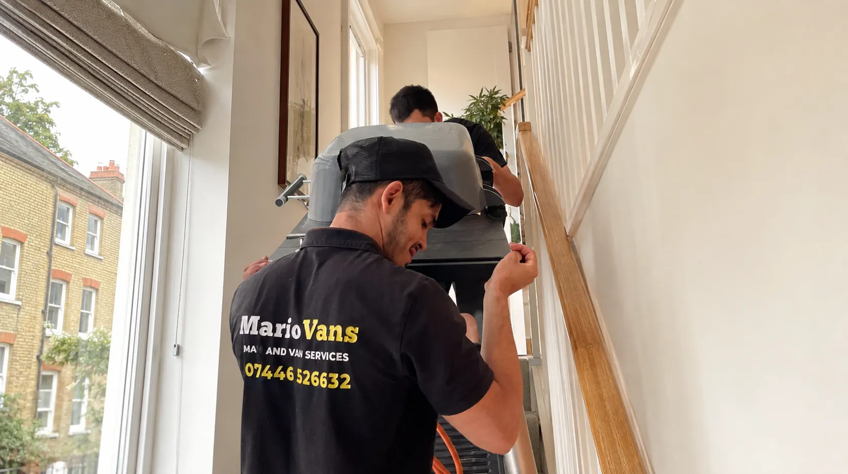 MarioVans team completing a man and van move in Bedford