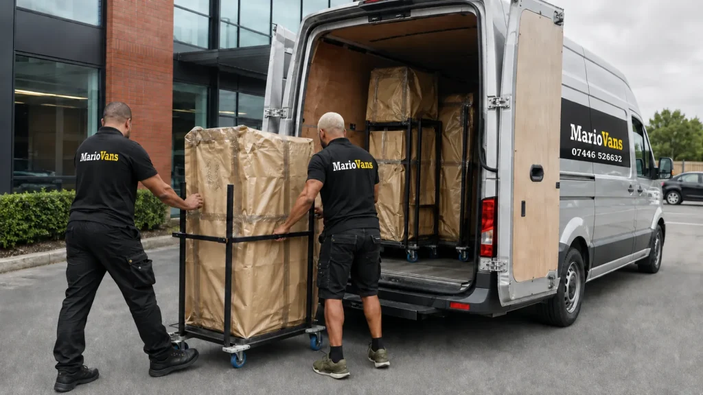 MarioVans office removal team ready to carry out a professional business relocation